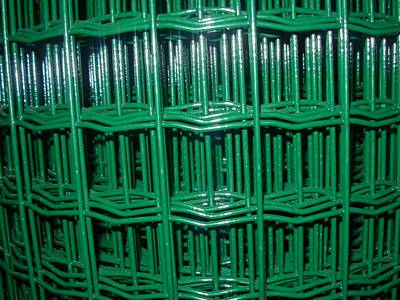 PVC welded euro fence in bright green color