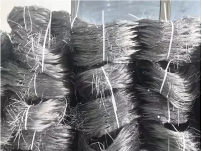 Obstacles fence bundled with white cable ties