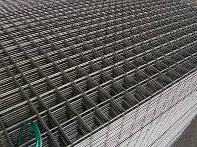 Reinforced square welded wire panels on our factory yard